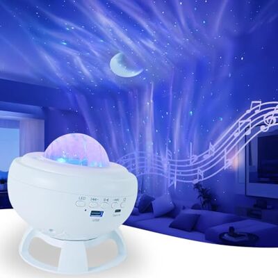 Anmossi Projecteur Ciel Etoile,Lumière Boréale Veilleuse Enfant 8 Couleurs Bluetooth Musicale et Lumineuse Cadeaux pour Enfant,Projecteur Plafond,Veilleuse Adulte,Lumiere LED Decoration Chambre(Blanc) Anmossi Projecteur Ciel Etoile,Lumière Boréale Veilleuse Enfant 8 Couleurs Bluetooth Musicale et Lumineuse Cadeaux pour Enfant,Projecteur Plafond,Veilleuse Adulte,Lumiere LED Decoration Chambre(Blanc)