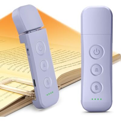 Glocusent Améliorée Lampe de Lecture 12 LED, Autonomie 200H Lampe Lecture Clip au Lit, 5 Couleurs Chaudes & 5 Réglages de Luminosité, Rechargeable USB-C, pour Liseuse de Lecture (Violet) Glocusent Améliorée Lampe de Lecture 12 LED, Autonomie 200H Lampe Lecture Clip au Lit, 5 Couleurs Chaudes & 5 Réglages de Luminosité, Rechargeable USB-C, pour Liseuse de Lecture (Violet)