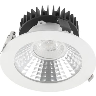 GTV Faro Spot LED encastrable 10 W 800 lm Downlight, UGR80, IP20, plafonnier pour bureau, salon, blanc GTV Faro Spot LED encastrable 10 W 800 lm Downlight, UGR80, IP20, plafonnier pour bureau, salon, blanc