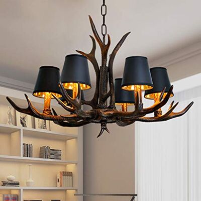 A.1.Coo Vintage Lumière Pendante Résine Antlers Lustres Chaîne Réglable Hauteur Table Chandelier Corne De Cerf Lampe À Suspension Chambre Coucher Salon Salle D'étude Bureau Restaurant Pendentif,6 heads A.1.Coo Vintage Lumière Pendante Résine Antlers Lustres Chaîne Réglable Hauteur Table Chandelier Corne De Cerf Lampe À Suspension Chambre Coucher Salon Salle D'étude Bureau Restaurant Pendentif,6 heads