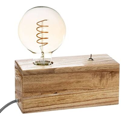 ATMOSPHERA CREATEUR D'INTERIEUR Atmosphera Lampe socle Tibu en bois ATMOSPHERA CREATEUR D'INTERIEUR Atmosphera Lampe socle Tibu en bois