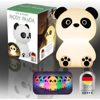 MegaLight Veilleuse LED pour enfants Changement de couleur RGB Veilleuse bébé sans petits éléments ingérables Lampe d'allaitement à intensité variable Minuterie Lampe de nuit tactile Paddy Panda MegaLight Veilleuse LED pour enfants Changement de couleur RGB Veilleuse bébé sans petits éléments ingérables Lampe d'allaitement à intensité variable Minuterie Lampe de nuit tactile Paddy Panda