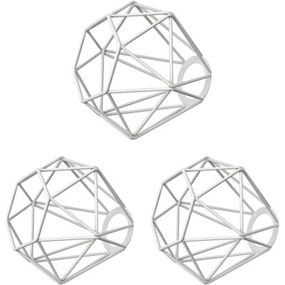ledscom.de Abat-jour en forme de cage, 3 pièces, blanc, 160 mm de diamètre ledscom.de Abat-jour en forme de cage, 3 pièces, blanc, 160 mm de diamètre