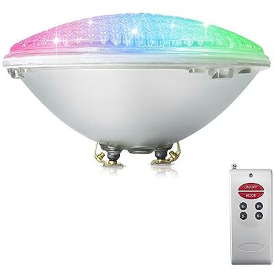 COOLWEST RGB 18W Lampe de Piscine Lumière LED PAR56 12V DC/AC, contrôle par télécommande, Etanche IP68 Éclairage sous-marin COOLWEST RGB 18W Lampe de Piscine Lumière LED PAR56 12V DC/AC, contrôle par télécommande, Etanche IP68 Éclairage sous-marin