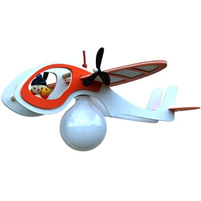 elobra Plafonnier pour chambre d'enfant Avec culot E27 Rouge/orange elobra Plafonnier pour chambre d'enfant Avec culot E27 Rouge/orange