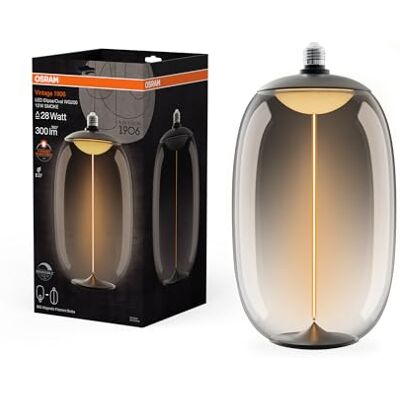 LEDVANCE Ampoule LED Filament E27 Ellipse DIM Fumée 300lm 12W - Ampoule LED à filament LEDVANCE Ampoule LED Filament E27 Ellipse DIM Fumée 300lm 12W - Ampoule LED à filament