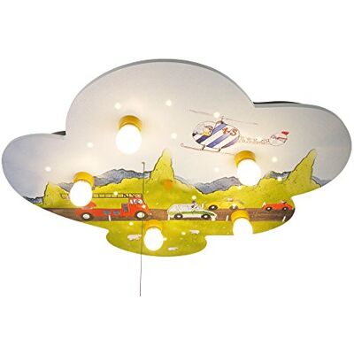 Niermann Standby 671 Plafond Lumière Nuage, Voitures, Bois, 74 x 57 x 7 cm Niermann Standby 671 Plafond Lumière Nuage, Voitures, Bois, 74 x 57 x 7 cm