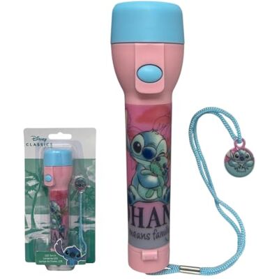 CARTOON Lampe de poche LED veilleuse pour enfants à piles 15 cm (Stitch) CARTOON Lampe de poche LED veilleuse pour enfants à piles 15 cm (Stitch)
