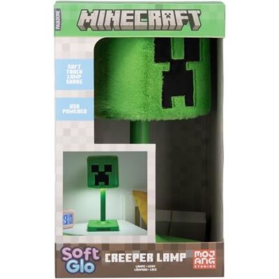 Paladone Minecraft Creeper SoftGlo Lampe de table 30 cm Abat-jour en peluche Lampe de chambre à coucher Lampe d'ambiance douce USB Paladone Minecraft Creeper SoftGlo Lampe de table 30 cm Abat-jour en peluche Lampe de chambre à coucher Lampe d'ambiance douce USB