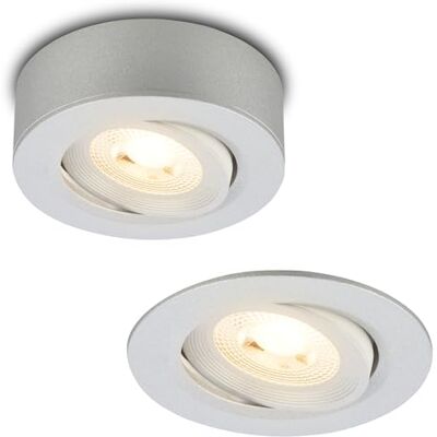 Briloner Desi Cromo Opaco 5W-450lm - Spot encastré Briloner Desi Cromo Opaco 5W-450lm - Spot encastré