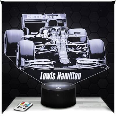 Lampephoto.fr Lampe de chevet Tactile Formule 1 Lewis Hamilton 3D LED illusion, Idée cadeau Noël anniversaire garçon et fille Lampephoto.fr Lampe de chevet Tactile Formule 1 Lewis Hamilton 3D LED illusion, Idée cadeau Noël anniversaire garçon et fille