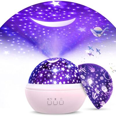 FISHOAKY projecteur Lampe Étoile pour Enfant, 360° Rotation, 8 Couleurs, 3 Films Thème, Chevet Night Light, Cadeau Anniversaire FISHOAKY projecteur Lampe Étoile pour Enfant, 360° Rotation, 8 Couleurs, 3 Films Thème, Chevet Night Light, Cadeau Anniversaire