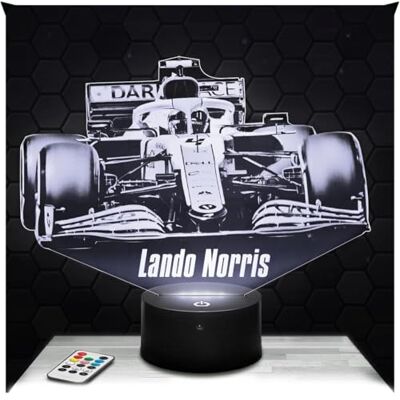 Lampephoto.fr Lampe de chevet Veilleuse Tactile Formule 1 F1 L. Norris 3D LED illusion, Idée cadeau Noël anniversaire garçon et fille Lampe de nuit chambre d'enfant ou adulte TOP Lampephoto.fr Lampe de chevet Veilleuse Tactile Formule 1 F1 L. Norris 3D LED illusion, Idée cadeau Noël anniversaire garçon et fille Lampe de nuit chambre d'enfant ou adulte TOP