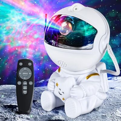 VIYSPNV Projecteur Astronaute LED Ciel Étoilé Galaxie 26 Modes avec Télécommande 8 Effets Nuage 2 Modes Étoiles Rotation Magnétique 360° Luminosité Vitesse Réglable Veilleuse Nocturne pour Chambre Enf VIYSPNV Projecteur Astronaute LED Ciel Étoilé Galaxie 26 Modes avec Télécommande 8 Effets Nuage 2 Modes Étoiles Rotation Magnétique 360° Luminosité Vitesse Réglable Veilleuse Nocturne pour Chambre Enf