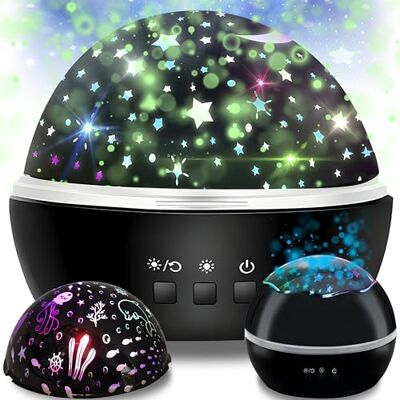 Retoo Projecteur de ciel étoilé Galaxy Star Projecteur LED Starry Projecteur étoilé Lampe de nuit pour enfants Fête Décoration Noël Adulte Chambre à coucher Rotation à 360° USB Retoo Projecteur de ciel étoilé Galaxy Star Projecteur LED Starry Projecteur étoilé Lampe de nuit pour enfants Fête Décoration Noël Adulte Chambre à coucher Rotation à 360° USB