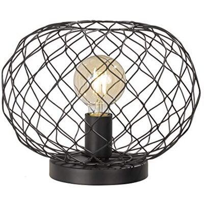 Fischer & Honsel Fischer&Honsel 50216 Lampe de Table, Métal, 40 W, Noir Fischer & Honsel Fischer&Honsel 50216 Lampe de Table, Métal, 40 W, Noir