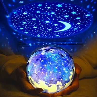 ELMCHEE Veilleuse étoilée pour enfants, lampe de projection univers, veilleuse romantique, étoile mer, anniversaire, nouveau projecteur pour chambre à coucher – 3 ensembles de films ELMCHEE Veilleuse étoilée pour enfants, lampe de projection univers, veilleuse romantique, étoile mer, anniversaire, nouveau projecteur pour chambre à coucher – 3 ensembles de films