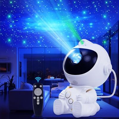 TEWWCEO Astronaute Projecteur Ciel Étoilé, Astronaute Projecteur Galaxie avec Télécommande, LED Projecteur Ciel Etoile avec 8 Modes Nébuleuses & 1 Modes Étoiles, pour Décoration des Chambres TEWWCEO Astronaute Projecteur Ciel Étoilé, Astronaute Projecteur Galaxie avec Télécommande, LED Projecteur Ciel Etoile avec 8 Modes Nébuleuses & 1 Modes Étoiles, pour Décoration des Chambres