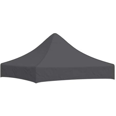vidaXL Toit de rechange pour tente de jardin, tonnelle, résistant aux UV et à l'eau, 2 x 2 m, anthracite, 270 g/m² vidaXL Toit de rechange pour tente de jardin, tonnelle, résistant aux UV et à l'eau, 2 x 2 m, anthracite, 270 g/m²