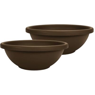 The HC Companies Lot de 2 pots de fleurs, chocolat, 61 cm The HC Companies Lot de 2 pots de fleurs, chocolat, 61 cm