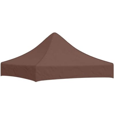 vidaXL Toit de tente de réception 2x2 m Marron 270 g/m² vidaXL Toit de tente de réception 2x2 m Marron 270 g/m²