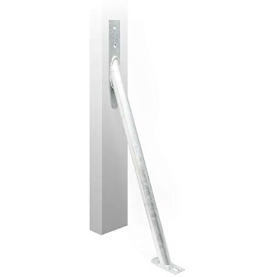WilTec Ancre tempête en acier 650 x 290 mm, ancrage au sol galvanisé, support de clôture pour protection contre les tempêtes, support de poteau pour clôture de jardin et brise-vue WilTec Ancre tempête en acier 650 x 290 mm, ancrage au sol galvanisé, support de clôture pour protection contre les tempêtes, support de poteau pour clôture de jardin et brise-vue