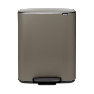Brabantia 211409 Poubelle à pédale Bo, avec 1 seau intérieur, 60L Platinium Brabantia 211409 Poubelle à pédale Bo, avec 1 seau intérieur, 60L Platinium