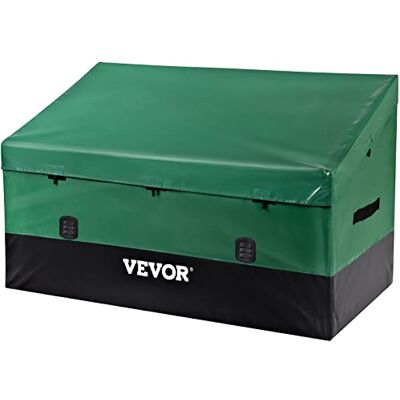 VEVOR VEOVR Boîte de rangement d'extérieur en polyéthylène étanche avec cadre galvanisé, protection contre les intempéries et portable, pour camping, jardin, bord de piscine et cour, marron et bleu 457 l VEVOR VEOVR Boîte de rangement d'extérieur en polyéthylène étanche avec cadre galvanisé, protection contre les intempéries et portable, pour camping, jardin, bord de piscine et cour, marron et bleu 457 l