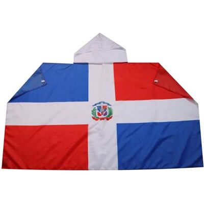 AZ FLAG Drapeau République Dominicaine 150x90 cm Cape Drapeau Dominicain 100% Polyester Avec Manches Intégrées Body Flag 80 g AZ FLAG Drapeau République Dominicaine 150x90 cm Cape Drapeau Dominicain 100% Polyester Avec Manches Intégrées Body Flag 80 g