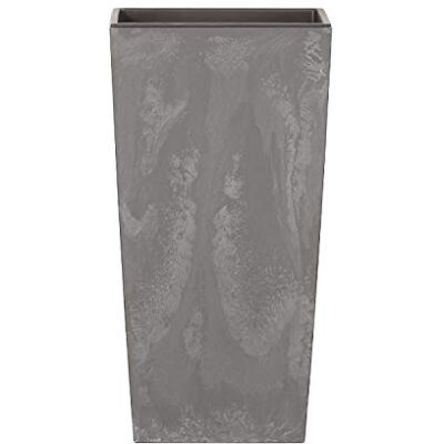 Prosperplast Urbi Square Effect Pot haut 49L plastique avec deposit 61x32,5x32,5 cm Gris clair Prosperplast Urbi Square Effect Pot haut 49L plastique avec deposit 61x32,5x32,5 cm Gris clair