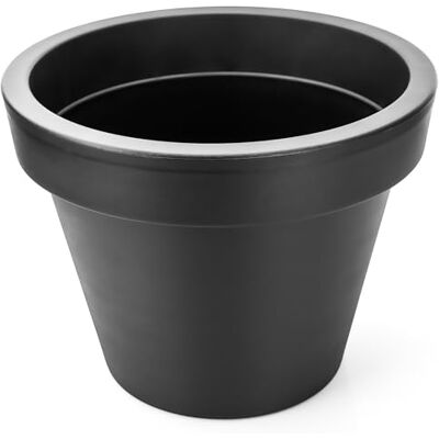 BigDean Pot de fleurs XXL Diamètre : 60 cm Anthracite classique Avec roulettes à 360 ° Évacuation d'eau refermable Plastique résistant aux intempéries et incassable Grand pot de fleurs adapté à l'extérieur et à l'intérieur BigDean Pot de fleurs XXL Diamètre : 60 cm Anthracite classique Avec roulettes à 360 ° Évacuation d'eau refermable Plastique résistant aux intempéries et incassable Grand pot de fleurs adapté à l'extérieur et à l'intérieur