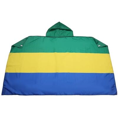 AZ FLAG Drapeau Gabon 150x90 cm Cape Drapeau Gabonais 100% Polyester Avec Manches Intégrées Body Flag 80 g AZ FLAG Drapeau Gabon 150x90 cm Cape Drapeau Gabonais 100% Polyester Avec Manches Intégrées Body Flag 80 g