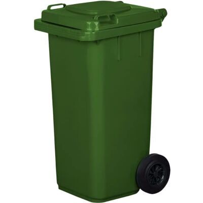 jestic Poubelle à roulettes avec roues en caoutchouc pleines pour les déchets et le recyclage Tri Selectif garage Haut XXL (120 Litres, Vert) jestic Poubelle à roulettes avec roues en caoutchouc pleines pour les déchets et le recyclage Tri Selectif garage Haut XXL (120 Litres, Vert)