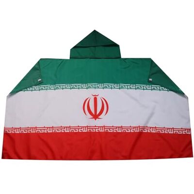 AZ FLAG Drapeau Iran 150x90 cm Cape Drapeau Iranien 100% Polyester Avec Manches Intégrées Body Flag 80 g AZ FLAG Drapeau Iran 150x90 cm Cape Drapeau Iranien 100% Polyester Avec Manches Intégrées Body Flag 80 g