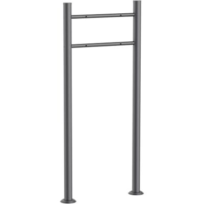 WilTec Support pour boîte aux lettres, 500 x 38 x 1200 mm, anthracite, poteau mailbox, piquet pour boîte à lettres sur pied WilTec Support pour boîte aux lettres, 500 x 38 x 1200 mm, anthracite, poteau mailbox, piquet pour boîte à lettres sur pied
