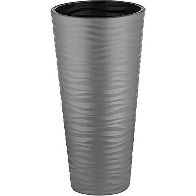 Generic Pot de fleurs haut S anthracite 57 cm pour porte intérieure extérieure Generic Pot de fleurs haut S anthracite 57 cm pour porte intérieure extérieure
