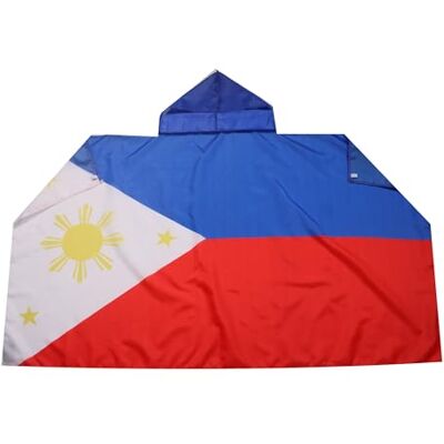 AZ FLAG Drapeau Philippines 150x90 cm Cape Drapeau Philippin 100% Polyester Avec Manches Intégrées Body Flag 80 g AZ FLAG Drapeau Philippines 150x90 cm Cape Drapeau Philippin 100% Polyester Avec Manches Intégrées Body Flag 80 g