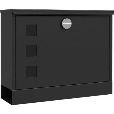 HOMCOM Boite aux Lettres Murale Moderne en métal, boîte aux Lettres extérieure verrouillable 2 clés fournis, avec matériel de Montage, 36,5 x 11,5 x 29 cm, Gris Anthracite HOMCOM Boite aux Lettres Murale Moderne en métal, boîte aux Lettres extérieure verrouillable 2 clés fournis, avec matériel de Montage, 36,5 x 11,5 x 29 cm, Gris Anthracite