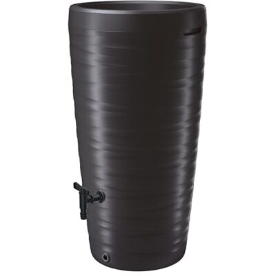 Spetebo Récupérateur d’eau de pluie design en plastique de 240 l avec robinet et bac à plantes comme couvercle – Anthracite – Résistant aux intempéries et au gel Spetebo Récupérateur d’eau de pluie design en plastique de 240 l avec robinet et bac à plantes comme couvercle – Anthracite – Résistant aux intempéries et au gel