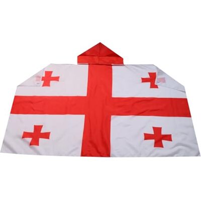 AZ FLAG Drapeau Géorgie 150x90 cm Cape Drapeau Géorgien 100% Polyester Avec Manches Intégrées Body Flag 80 g AZ FLAG Drapeau Géorgie 150x90 cm Cape Drapeau Géorgien 100% Polyester Avec Manches Intégrées Body Flag 80 g