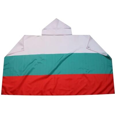 AZ FLAG Drapeau Bulgarie 150x90 cm Cape Drapeau Bulgare 100% Polyester Avec Manches Intégrées Body Flag 80 g AZ FLAG Drapeau Bulgarie 150x90 cm Cape Drapeau Bulgare 100% Polyester Avec Manches Intégrées Body Flag 80 g