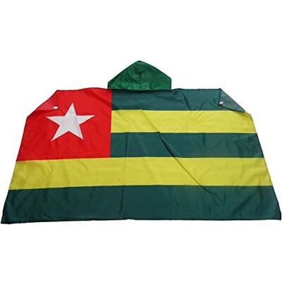 AZ FLAG Drapeau Togo 150x90 cm Cape Drapeau Togolais 100% Polyester Avec Manches Intégrées Body Flag 80 g AZ FLAG Drapeau Togo 150x90 cm Cape Drapeau Togolais 100% Polyester Avec Manches Intégrées Body Flag 80 g