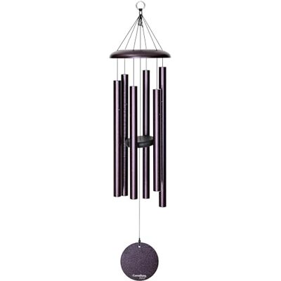 Corinthian Bells by Wind River Carillon éolien en aluminium pour terrasse, jardin et décoration extérieure, fabriqué aux États-Unis, prune, 91 cm Corinthian Bells by Wind River Carillon éolien en aluminium pour terrasse, jardin et décoration extérieure, fabriqué aux États-Unis, prune, 91 cm