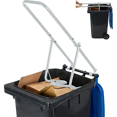 Relaxdays Presse-ordures, compresseur de déchets ménagers, déchets résiduels et papier, compresseur de déchets, presse manuelle pour déchets ménagers, acier, gris Relaxdays Presse-ordures, compresseur de déchets ménagers, déchets résiduels et papier, compresseur de déchets, presse manuelle pour déchets ménagers, acier, gris