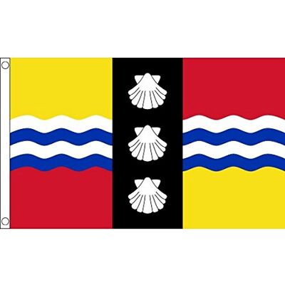 AZ FLAG Drapeau Comté de Bedfordshire 90x60 cm Drapeau County of Beds. Angleterre 100% Polyester avec Oeillets Métalliques Intégrés Pavillon AZ FLAG Drapeau Comté de Bedfordshire 90x60 cm Drapeau County of Beds. Angleterre 100% Polyester avec Oeillets Métalliques Intégrés Pavillon