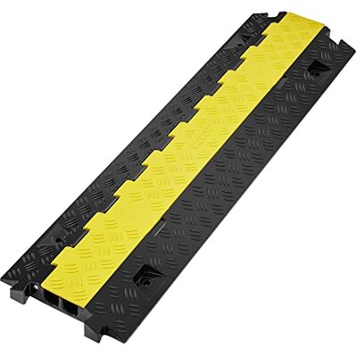 VEVOR Rampe de Protection Câble à 2 Canaux 3,05x2,79 cm Passage de Câble au Sol TPU Capacité Charge 10 000 kg/Axe Passe Câble Ralentisseur Modulaire Couvercle Rabattable TPR pour Intérieur Extérieur VEVOR Rampe de Protection Câble à 2 Canaux 3,05x2,79 cm Passage de Câble au Sol TPU Capacité Charge 10 000 kg/Axe Passe Câble Ralentisseur Modulaire Couvercle Rabattable TPR pour Intérieur Extérieur
