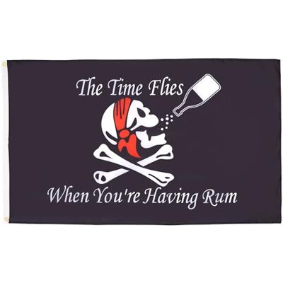 AZ FLAG Drapeau Pirate avec Rhum 150x90 cm Polyester Léger 2 Œillets AZ FLAG Drapeau Pirate avec Rhum 150x90 cm Polyester Léger 2 Œillets