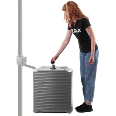 KADAX Réservoir d'eau modulaire pour jardin, tonneau de pluie en plastique résistant aux intempéries, 126 l (anthracite) KADAX Réservoir d'eau modulaire pour jardin, tonneau de pluie en plastique résistant aux intempéries, 126 l (anthracite)