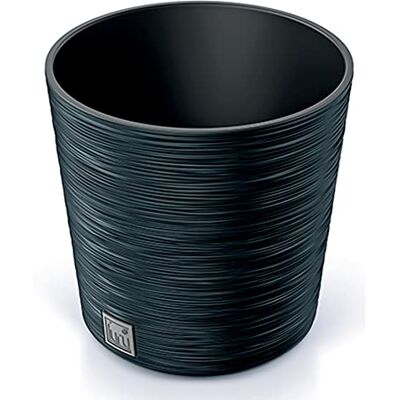 Prosperplast Pot de fleurs anthracite avec réservoir Collection FURU 30 x 30 x 29,4 cm, capacité 15 l. Prosperplast Pot de fleurs anthracite avec réservoir Collection FURU 30 x 30 x 29,4 cm, capacité 15 l.