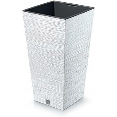 Prosperplast Pot de fleurs blanc avec réservoir Collection FURU 39,5 x 39,5 x 75,5 cm, capacité 37 l. Prosperplast Pot de fleurs blanc avec réservoir Collection FURU 39,5 x 39,5 x 75,5 cm, capacité 37 l.